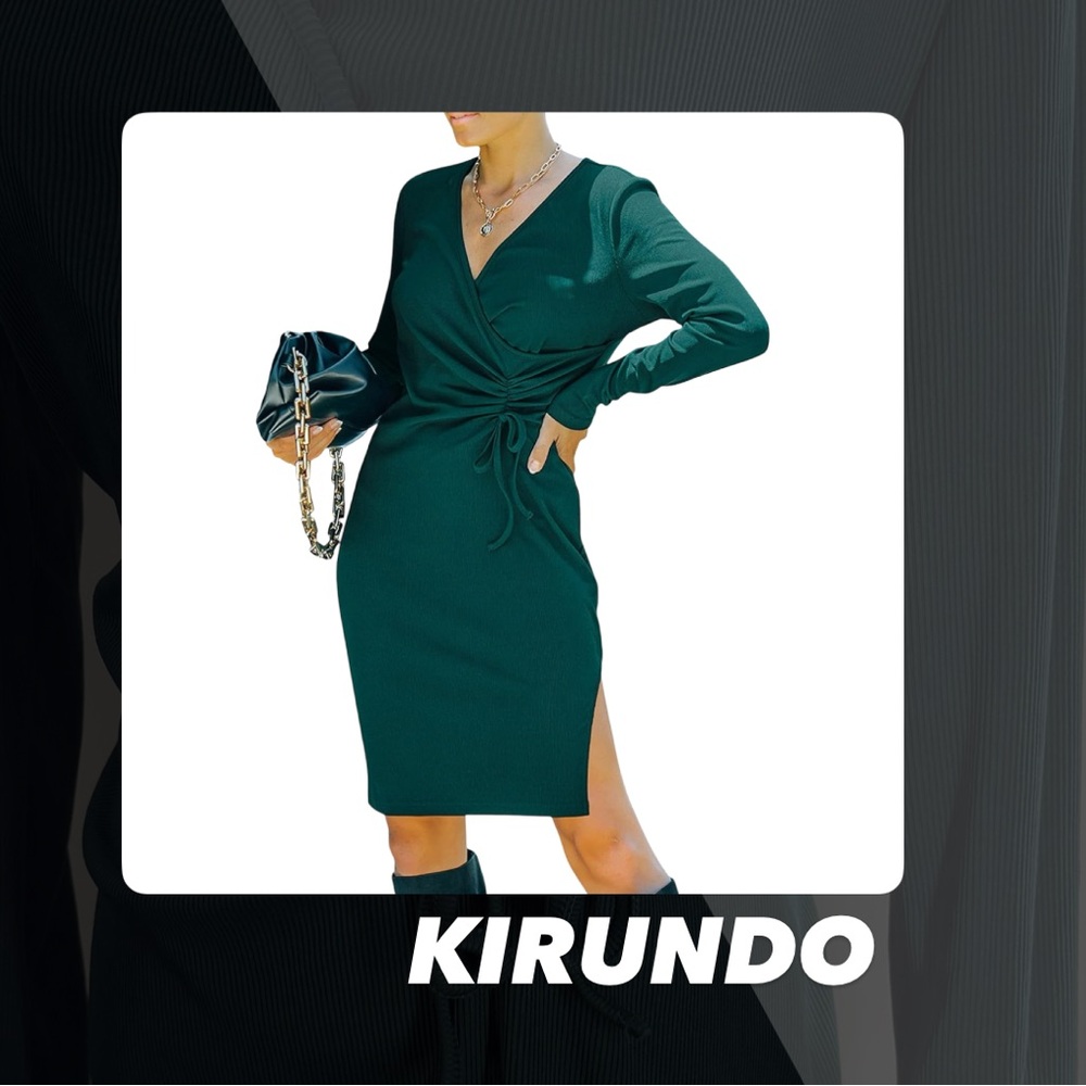 EUC Kirundo V Neck Bodycon Dress